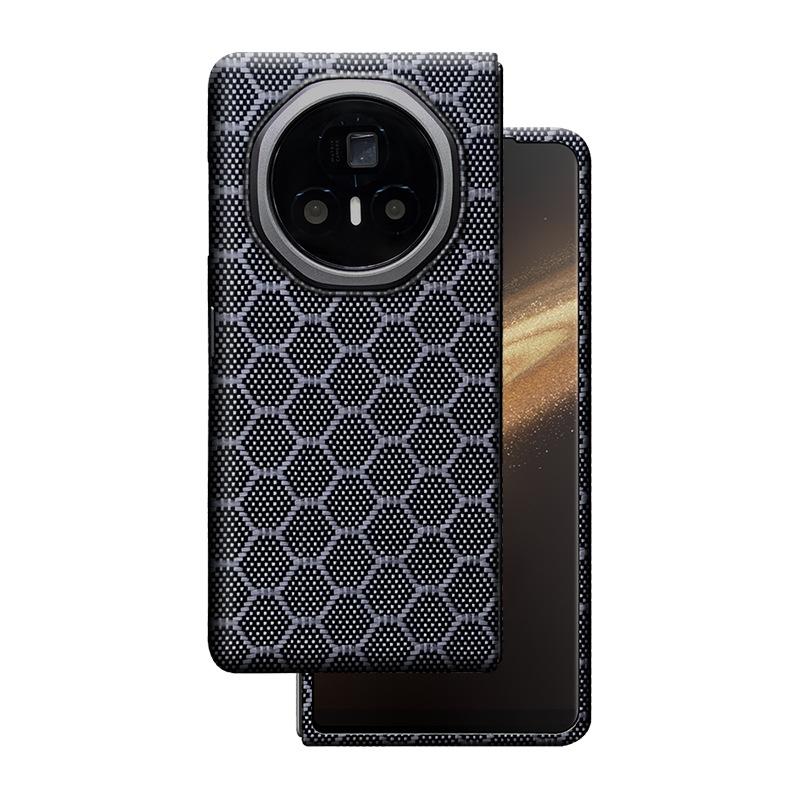 Применимо к чехлу для мобильного телефона Honor MagicV3 из кевлара, Magic V3, из арамидного волокна, новый бизнес-чехол, защитный чехол