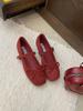 Soft Fairy Stylemary Jane Shoes Spring French Style Elegant Elegant Bow Low Cutinnerwanwan Styleshoes
