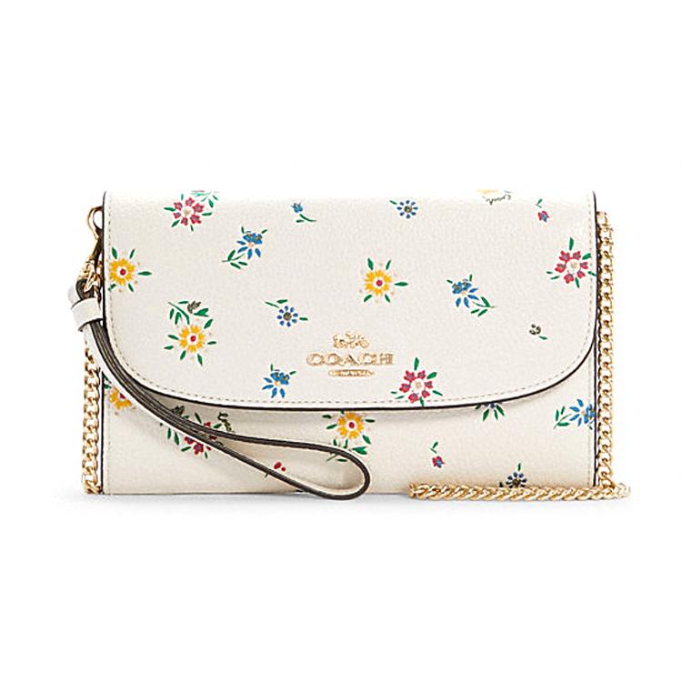 COACH Gemma Leather Handbag, Shoulder Bag, Crossbody Bag Small Women's White C4557-IMCAH