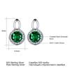 Umcho 925 Sterling Silver Jewelry Emerald Gemstone Jewelry Sets for Women