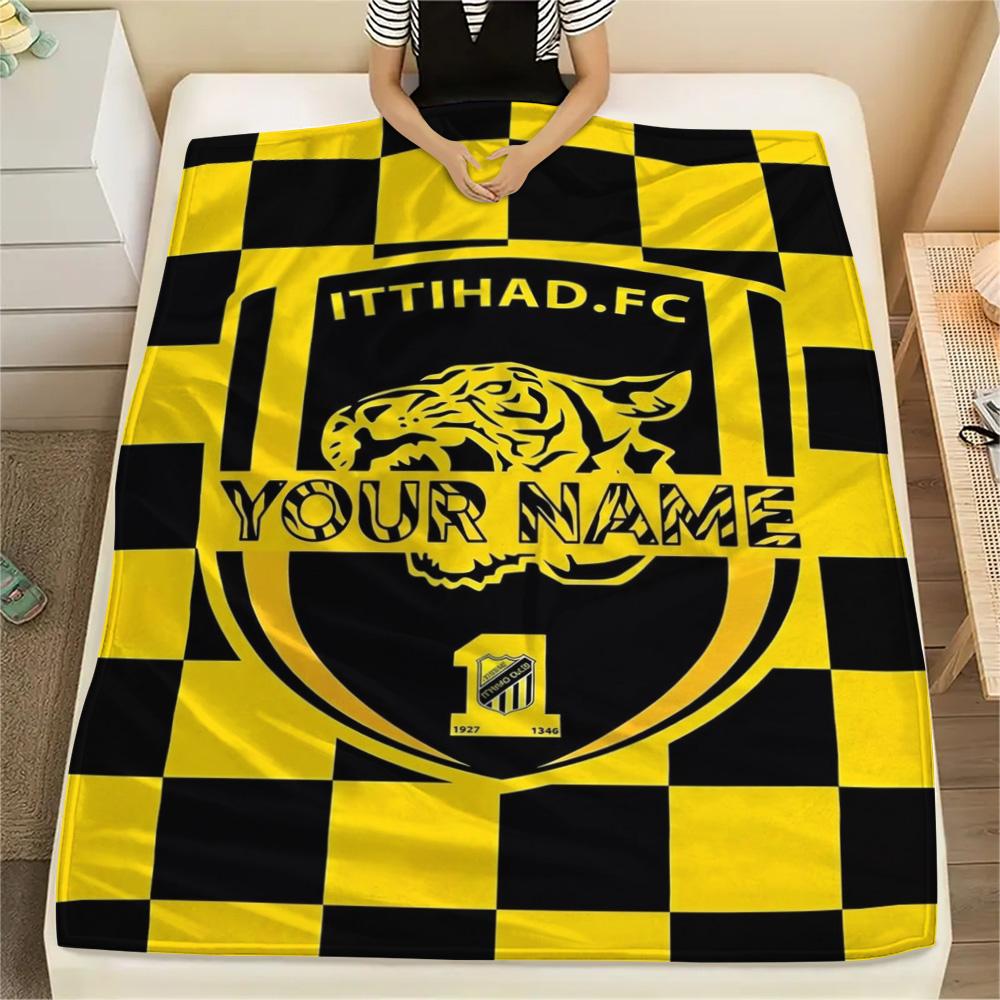 1PC Tiger Roar Jersey Custom Name Patterned Flannel Blanket Suitable For All Seasons For Home Decor Warmth And Comfort Gifts Holiday Present
