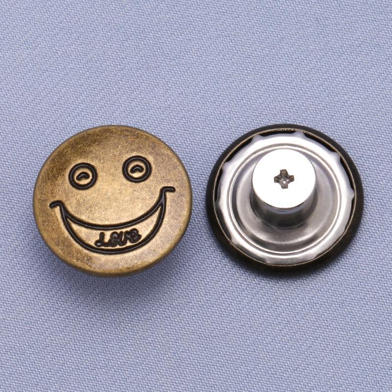 Регулируемые бесшовные металлические пуговицы для джинсовой ткани, съемная утягивающая талию волшебная кнопка