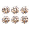 1/6Pcs Women Button Covers Shiny Rhinestone Cufflinks Snap-on Removable Button Clips Shirt Dress Accessories