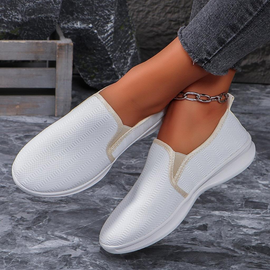 Модные ярко-розовые легкие кроссовки Slip On женские сетчатые дышащие повседневные прогулочные туфли женские большие размеры удобные мягкие лоферы женские