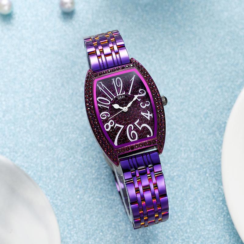 Fashion Light Luxury Steel Belt Watch Retro Wine Barrel Quartz Women'S Watch Niche Gypsy Women'S Watch
