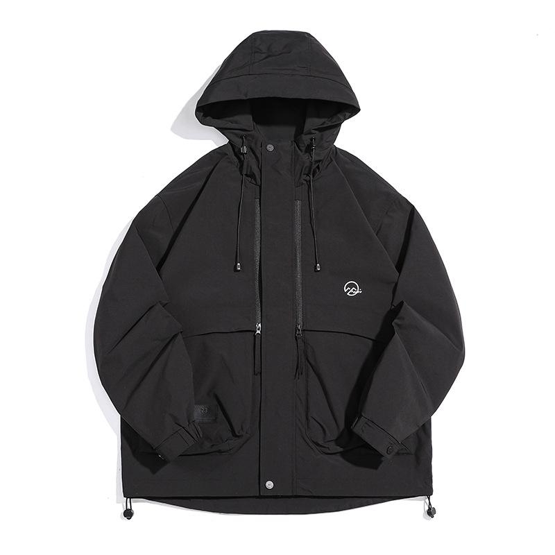 Американская уличная куртка с капюшоном мужская весенняя модная брендовая куртка большого размера в стиле ретро для мужчин свободная повседневная куртка