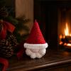 Faceless Gnome Decorations Hand Crochet Christmas Ornaments, Knitted Hanging Decorations, Small Tree Charms Yarn Elf Pendants for Home Door Car Decor