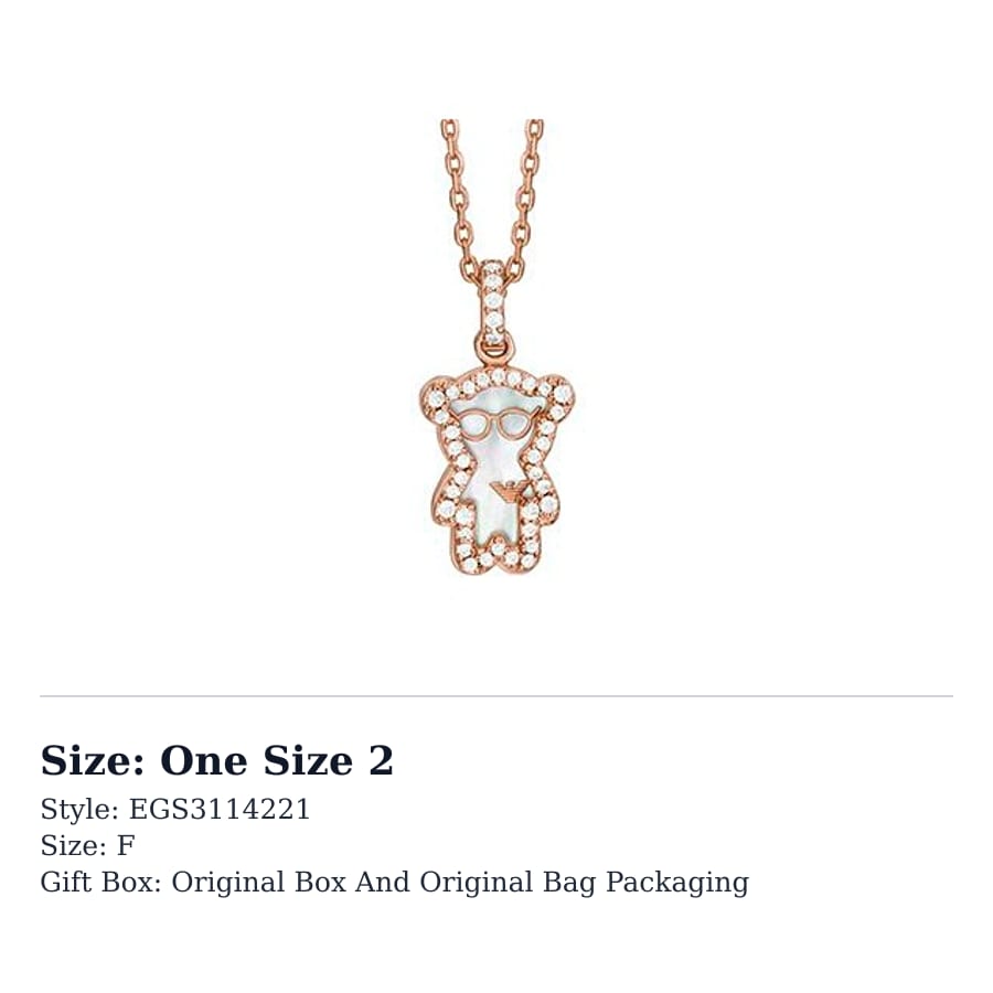 EMPORIO ARMANI Mother Of Pearl Necklaces Women's EGS3114221