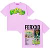Singer Feid FERXXO CALIPSIS Concert Merch Tshirt Unisex Women Summer T Shirt Teenagers Cotton Oversized Crewneck Tshirt Streetwear