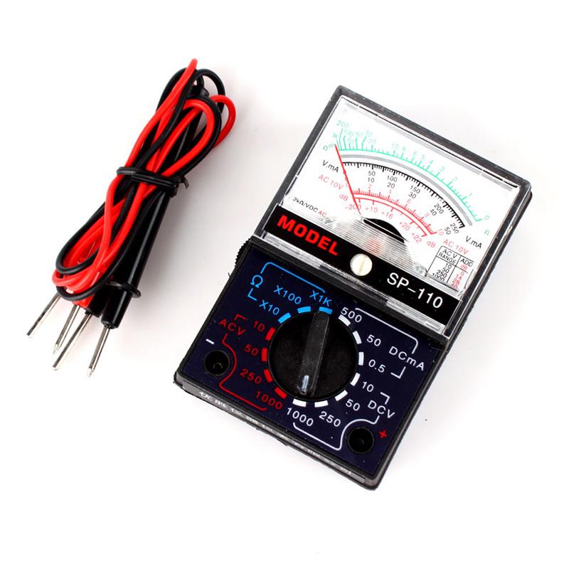 Free Shipping MF-110A Multimeter Portable Electric Analog Multitester Voltmeter Ammeter Voltage Current OHM Multi Meter Tester