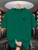 100 Pure Cotton Unisexs Loose TShirt Breathable ShortSleeved Round Neck Minimalist Solid Color MultiColor Optional