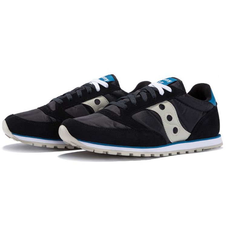 SAUCONY Jazz Low Pro Retro Сетчатые Нескользящие Легкие Кроссовки с Низким Верхом для Бега Мужские кроссовки Черные S2866-308