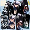 Чехол для телефона Samsung Galaxy S24 S23 iPhone 16 15 14 Xiaomi Redmi Note 13 12 11 Plus 9 Pro Max XR OPPO Huawei Gojo Satoru Anime Jujutsu Kaisen Cover