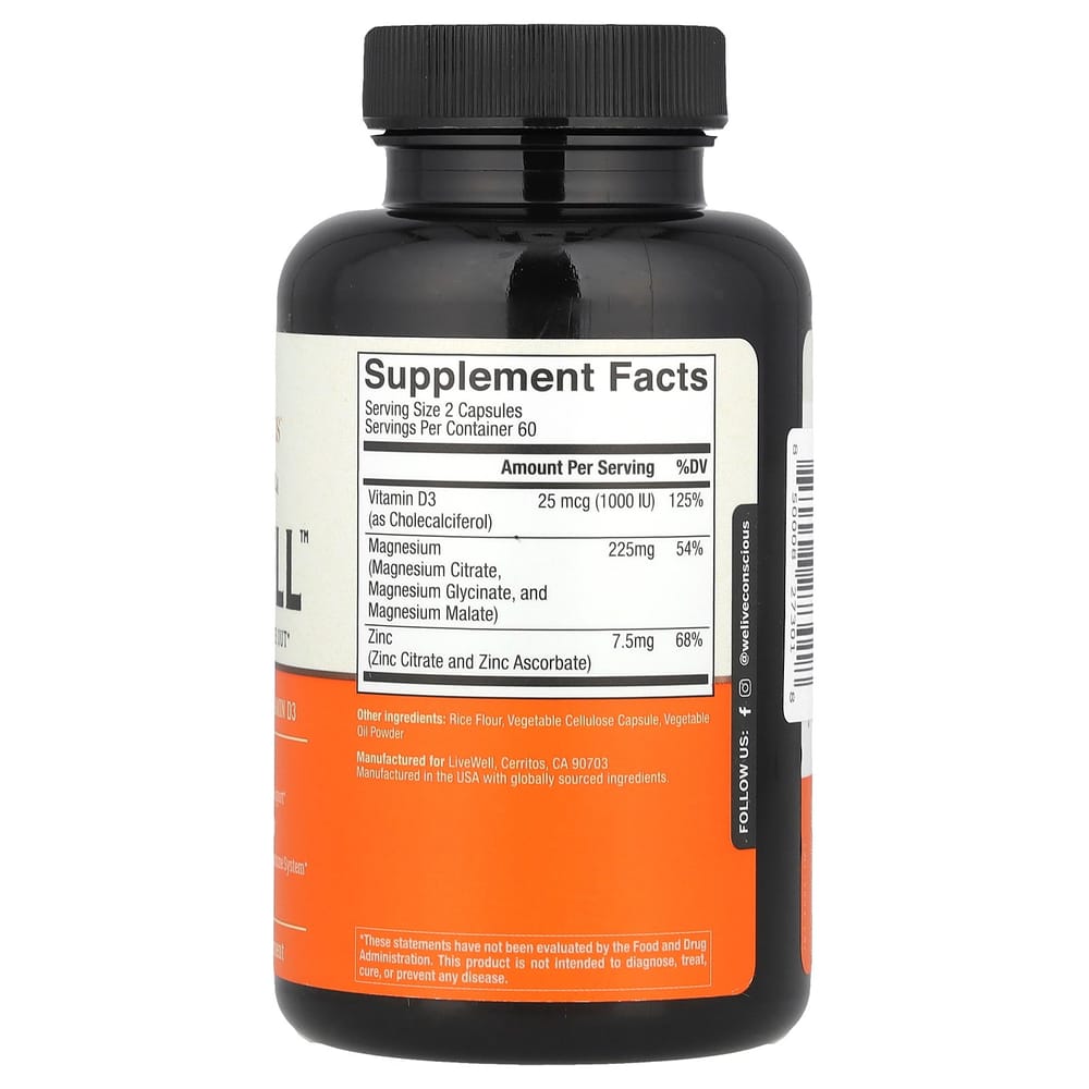 MagWell 3-in-1 Advanced Formula Capsules, 120 Count