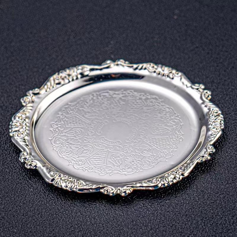 Коллекция 6 подстаканников Креативные подставки под напитки с декоративной стойкой Нескользящие металлические подставки под чашки Настольный дисплей с держателем