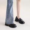 Fashion High Heels Women's Shoes Block Heel Loafers Chunky Pumps Moccasins On Heeled Round Toe Ladies Korean Style Non Slip Offer Young