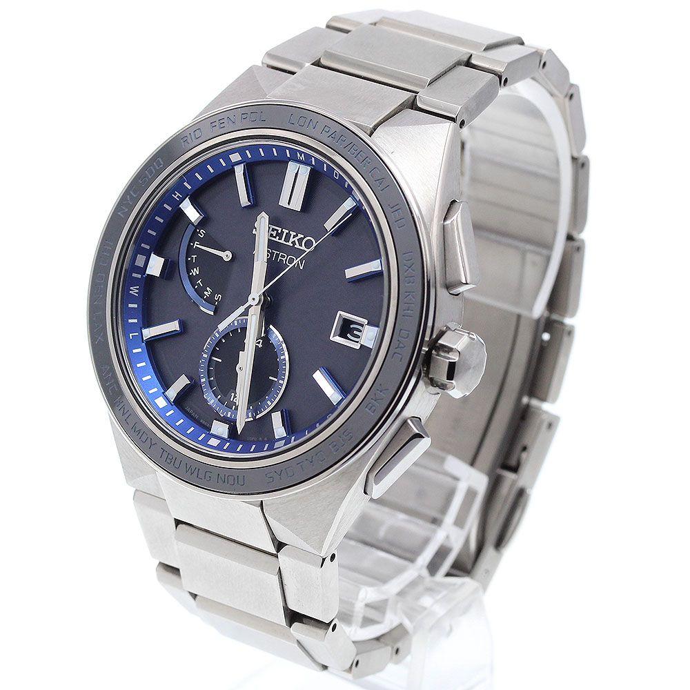 Used Seiko SEIKO SBXY051/8B63-0BD0 Astron Nexter World Time Solar Radio Men's Beautiful Condition with Box and Warranty Card_913965