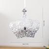 Transparent Gradient Snowflake Christmas Tree Ornament Acrylic Reindeer Bell Hanging Decor Holiday Party