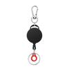 Retractable Pen Holders 360° Rotation Lanyard ID Badge Portable Pen Pencil Clips  Office
