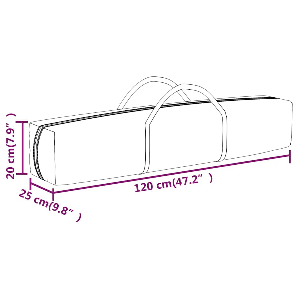 Foldable Party Tent with Side Walls Blue 2x2 m