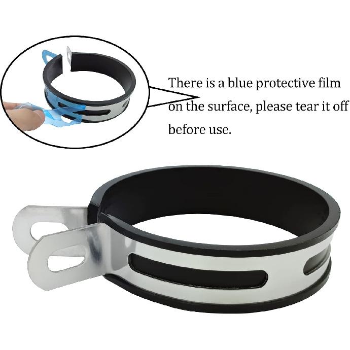 Universal Motorcycle Exhaust Clip Clamp Muffler Pipe Hanger Bracket | Half Round, Suitable for Most Motorcycles