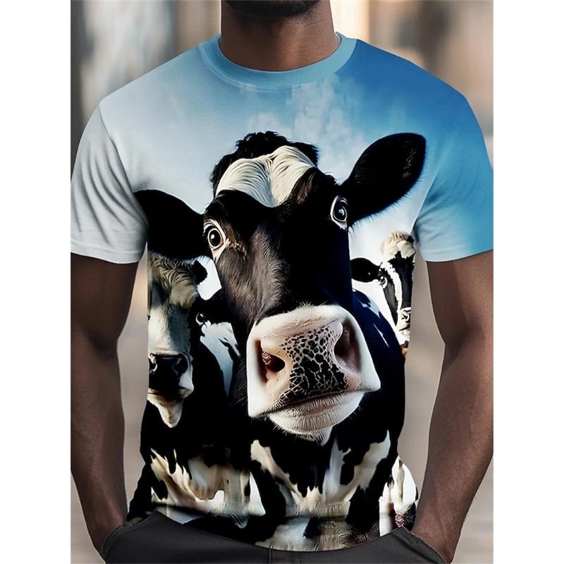 Мужская забавная футболка с изображением кошки и акулы, топы с 3D-принтом, короткий рукав, круглый вырез, футболки с изображением животных, новые футболки больших размеров, одежда