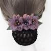 Hair Bun Cover Pearl Lace Flower Hair Net Korean Bun Snood Hairgrips Cover Net Women Spring Clips