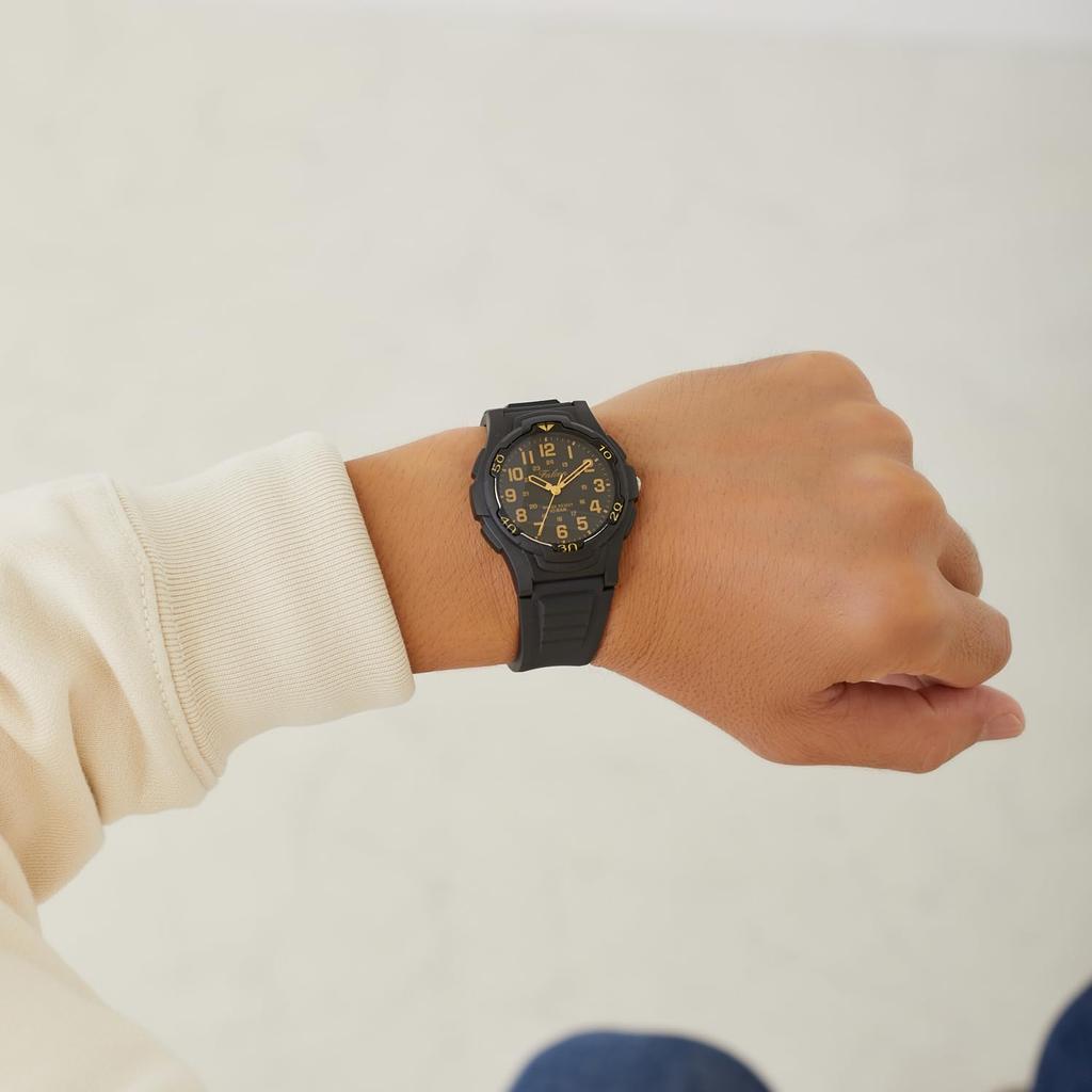 [CITIZEN Q&Q] Men's Analog Watch, Water-Resistant, Urethane Band, Model V31A-501VK, Black