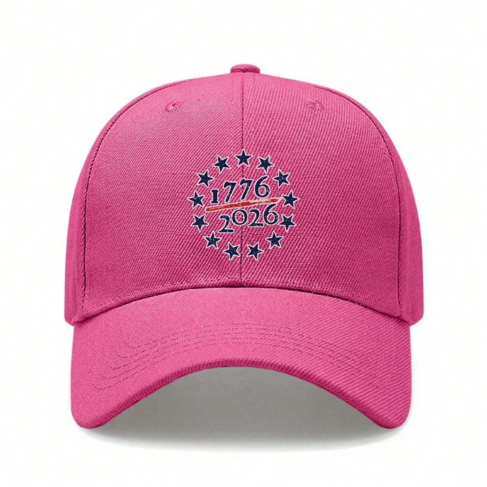 [Patriotic Baseball Cap] 2026 USA Patriotic Print Polyester Adjustable Breathable Curved Brim Cap For July 4Th Independence Day Memorial Day