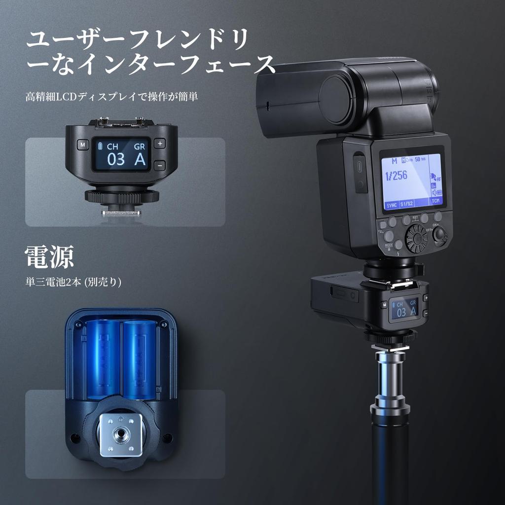 NEEWER QR Wireless Flash Receiver for NEEWER Single Sync Hot Compatible with NEEWER S101 2.4G QPRO-C, QPRO-N, QPRO-S Triggers, Contact, 2.5mm Port,