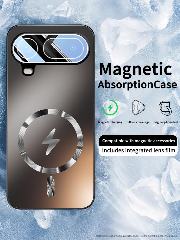 Чехол Air для Honor Magic 8 Pro, Магнитная зарядка, Износостойкий, Ударопрочный, Полное покрытие линз, Ударопрочный чехол