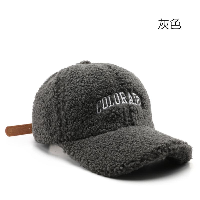 Women's hat with letter embroidery, duckbill cap for outdoor activities, providing warmth, sun protection, and a stylish look; men's baseball cap