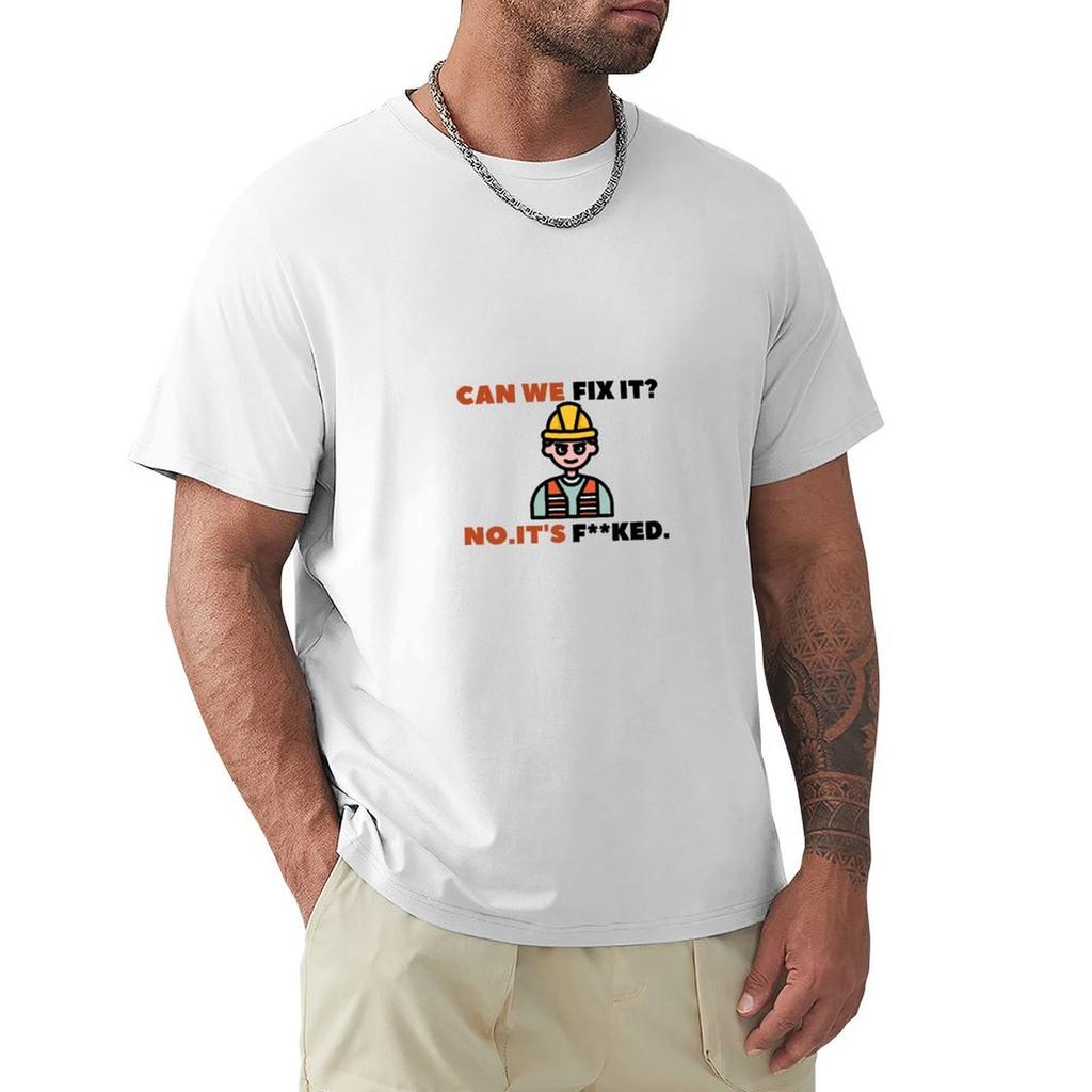 Can We Fix It Funny Repair Man Engineer Toolbox TShirt plus size clothes custom tshirts mens graphic tshirts funny