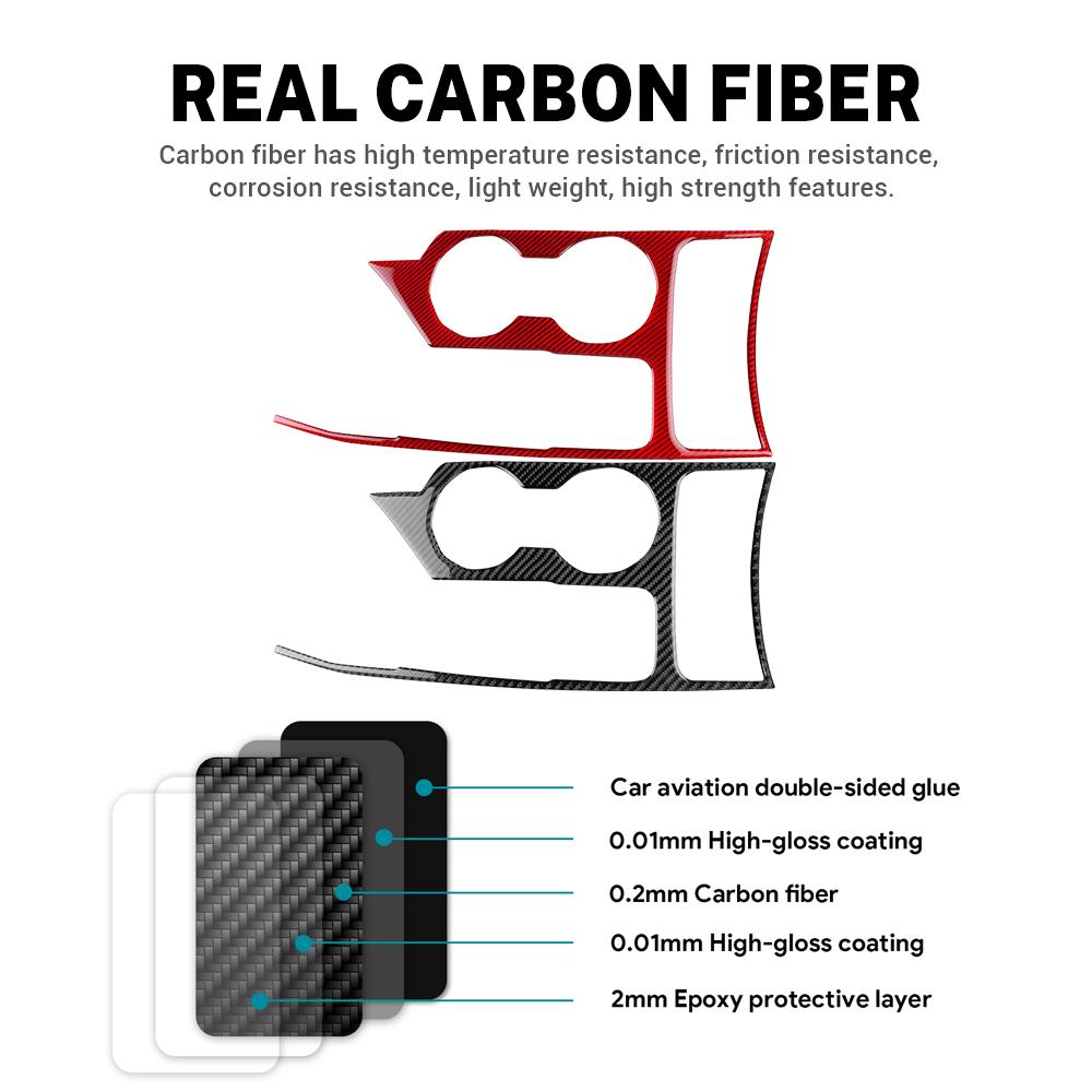 Наклейка из настоящего мягкого углеволокна для Kia Sportage 2017 2018 2019 2020 2025 LHD Панель переключения передач, подстаканника, отделка интерьера