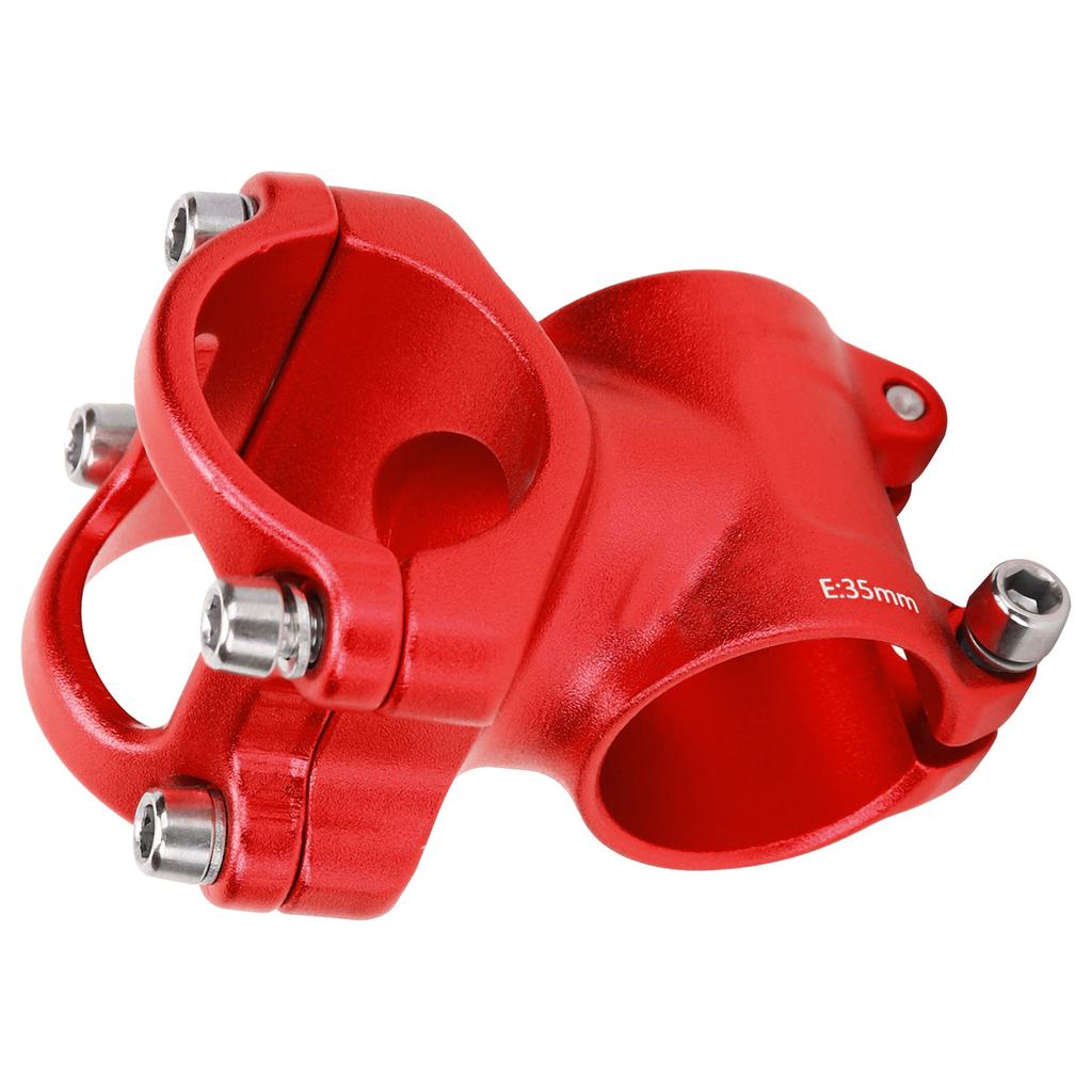 LUNJE 31.8x35mm Bike Handlebar Short Stem Riser Aluminum Alloy Hollow Stem