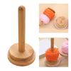 Wood Yarn Holder Rotatable Yarn Spool Holder Portable Yarn Dispenser Knitting Yarn Organizers Yarn Thread Spool Holder
