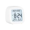 Digital Alarm Clock Bedside Clock With Temperature and Humidity Display For Bedroom Home Office