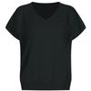 Shop   Women Loose FiT V Neck Linen Cap sleeVe KniT T shirT iVory Frb Wkn 20698