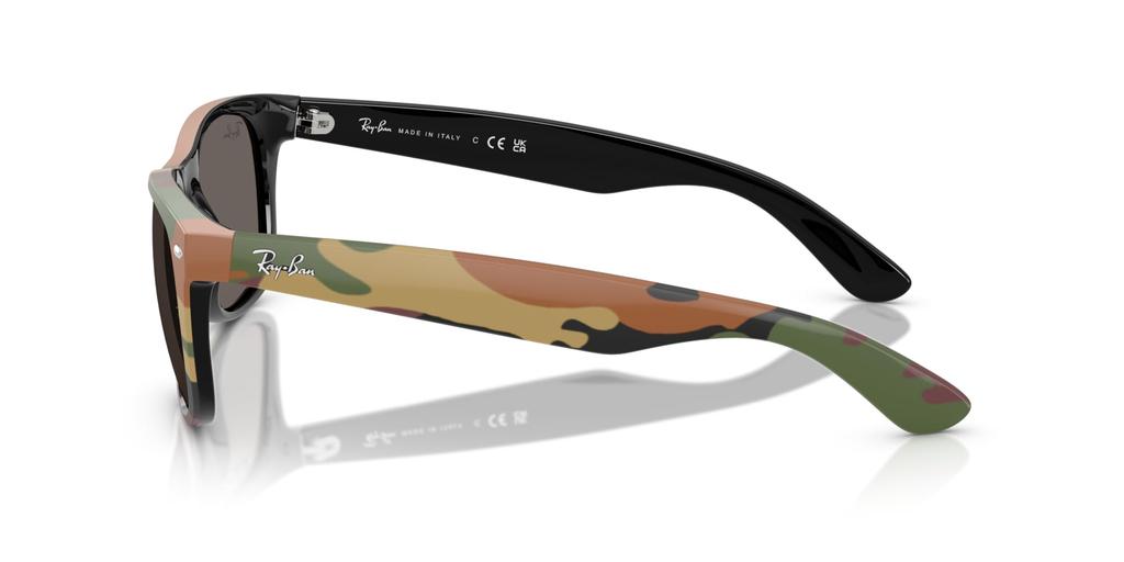 Солнцезащитные очки 0RB2132 NEW WAYFARER ЧЕРНЫЕ С ЗЕЛЕНЫМ КАМУ ТЕМНО-СЕРЫЕ 6822B155 Поляризационные [Ray-Ban]