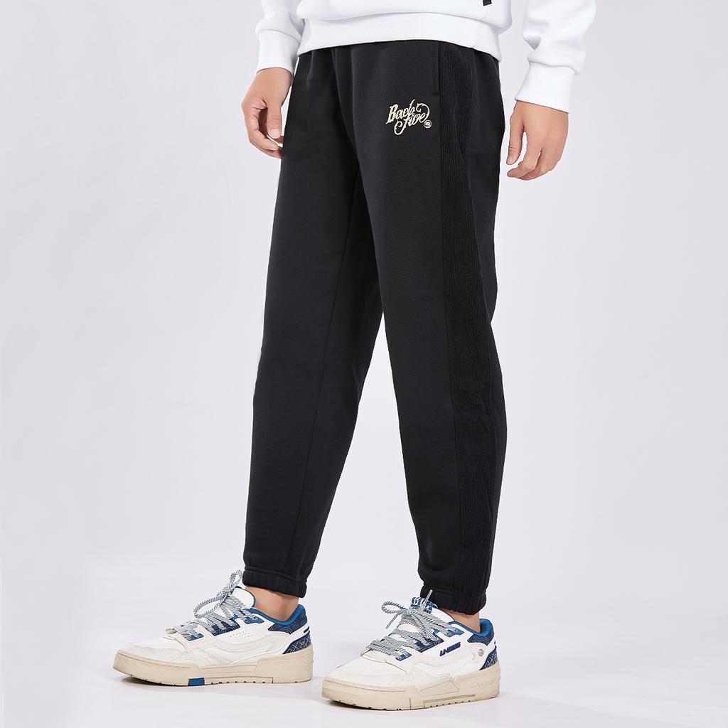 Мужские вязаные спортивные штаны Li Ning Badfive Черные AKLSA81-2