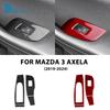 Настоящая мягкая карбоновая наклейка для Mazda Axela 3 BP 2019-2025 LHD RHD Автомобильные аксессуары для внутренней отделки, панель подъема окна передней двери
