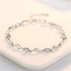 Bright Cz Bracelets For Women Jewelry Trendy Silver 925 Sterling Bracelet Girl Princess Party Accessories Female Hand Bijou