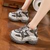 Женские кроссовки в стиле "dad shoes" на толстой подошве 2026 года, новая модель, сетчатые, дышащие, повседневные, модные и универсальные женские туфли
