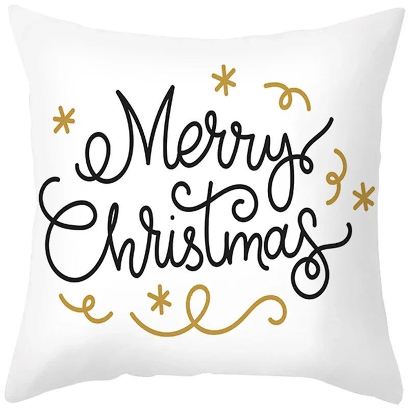 Наволочки с рождественской тематикой Аксессуары для автомобиля Офис Санта-Клаус Гостиная Диван Домашние наволочки
