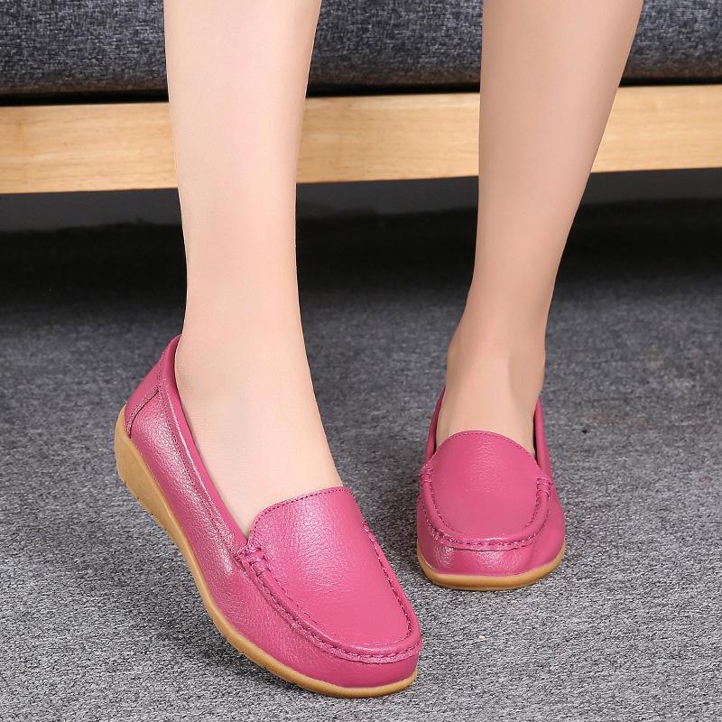 Мода 2024 года Новые Туфли Женские Плоские Белые Женские Кожаные Туфли Слипоны Женские Платформы Удобные Лоферы Zapatos De Mujer Женские