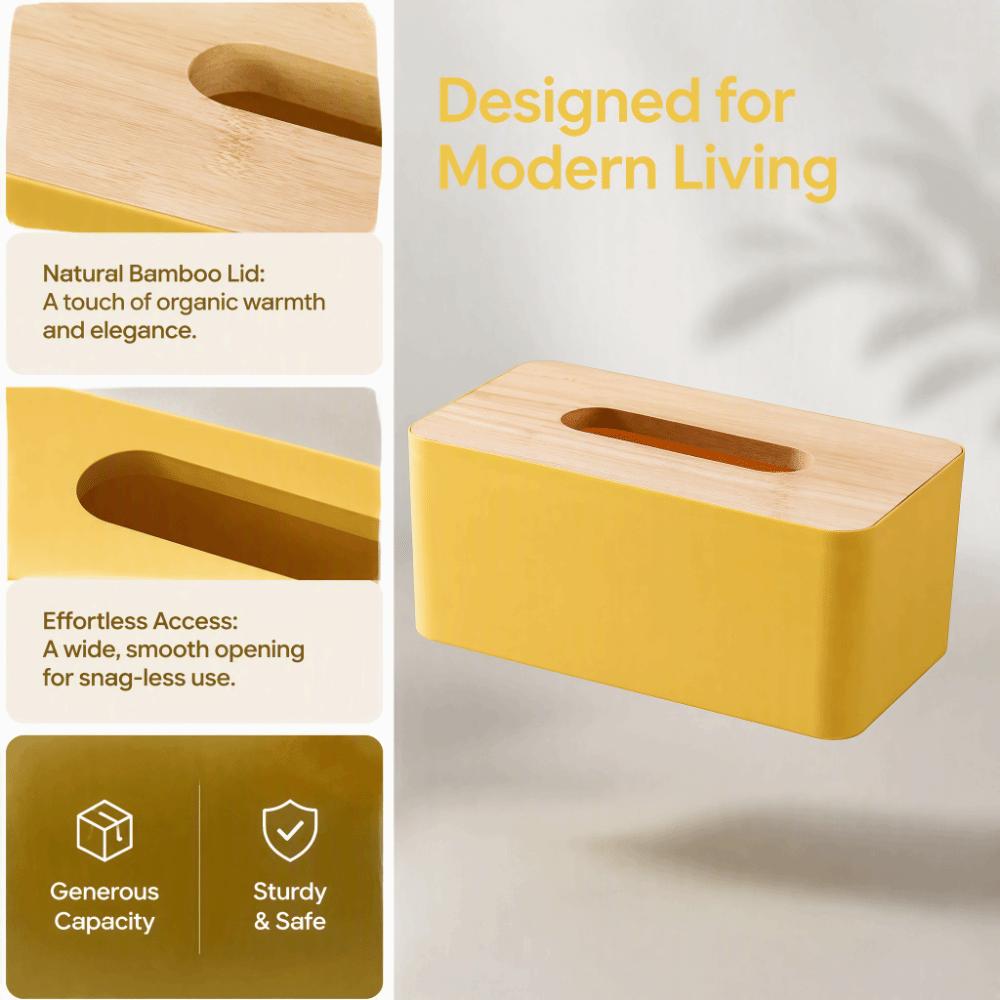 Plastic Rectangular Tissue Box 20.5 x 12 x 10 cm Decorative Tissue Box  for Living Room