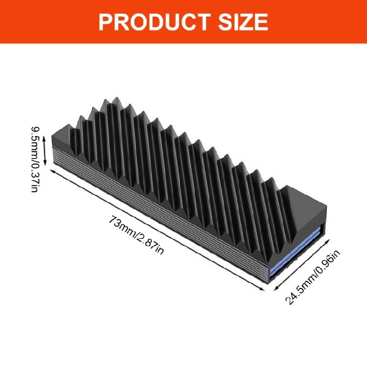 Compactly M.2 2280 SSD Heatsink Easy Installation Seamlessly Integration With PC Components for Desktop PC Workstations
