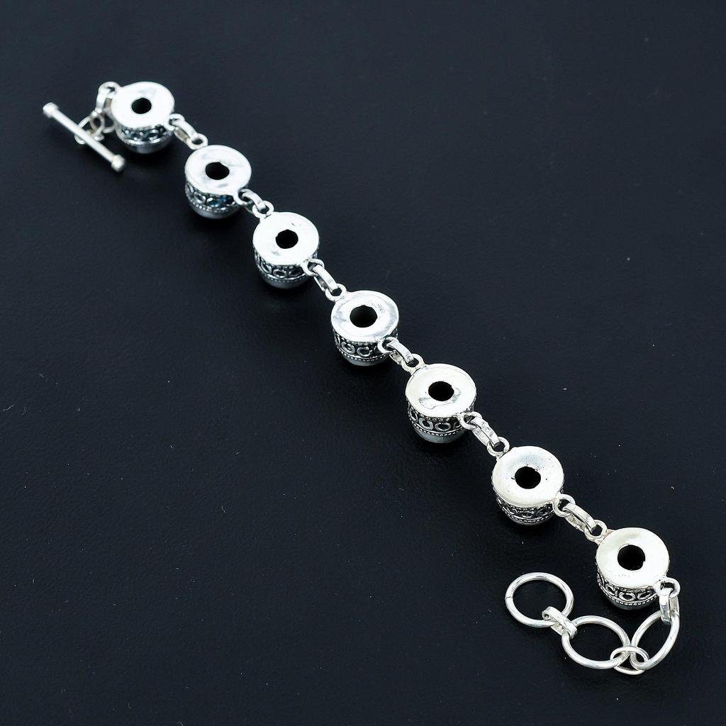 Браслет из натурального синего солнечного камня, браслет из серебра 925 пробы, браслет с регулируемой цепочкой, браслет ручной работы в стиле бохо, ювелирное изделие из драгоценного камня, подарки на помолвку