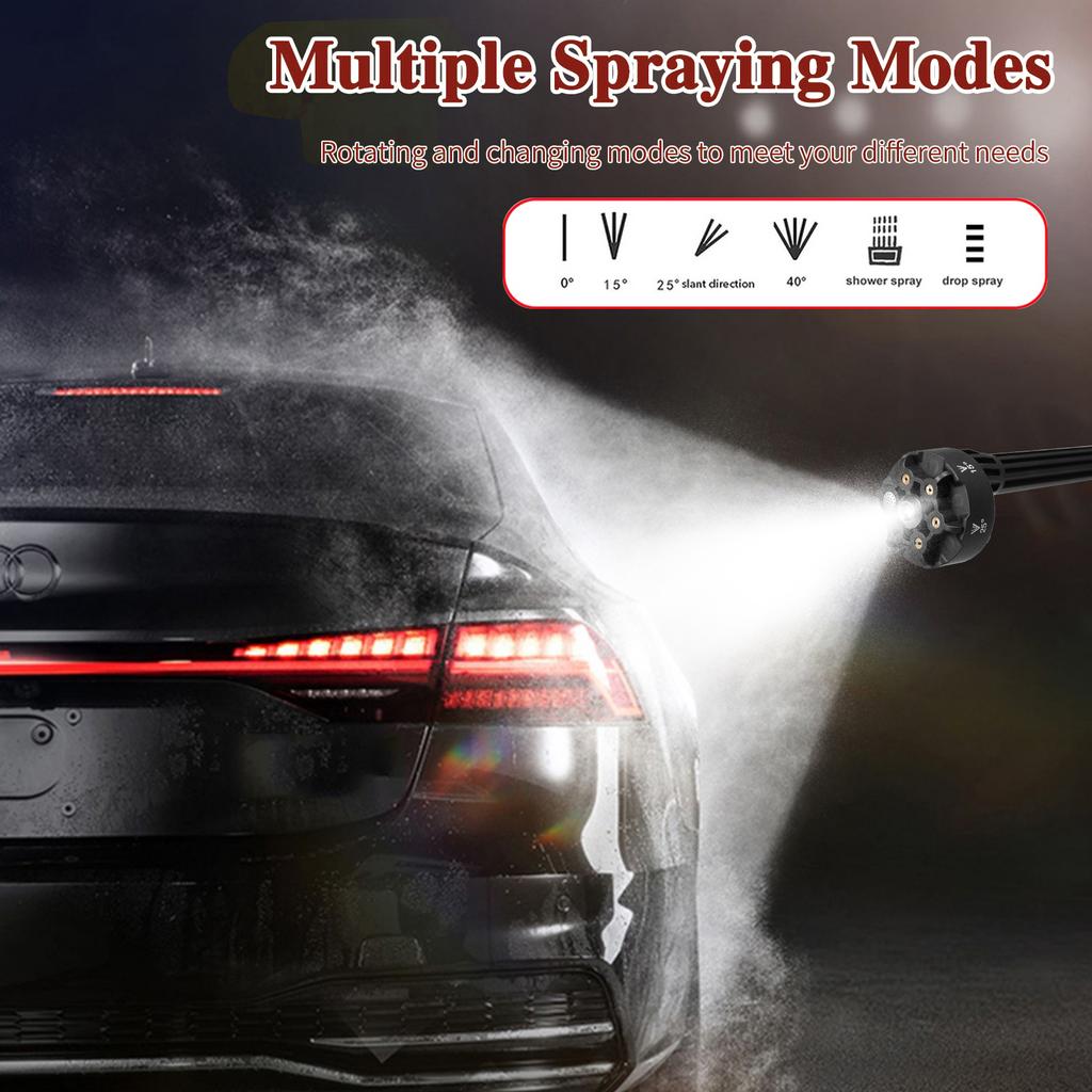 Cordless Power Washer 300W High Power Washer Machine with 6in1 Spray Rechargeable Battery for Car