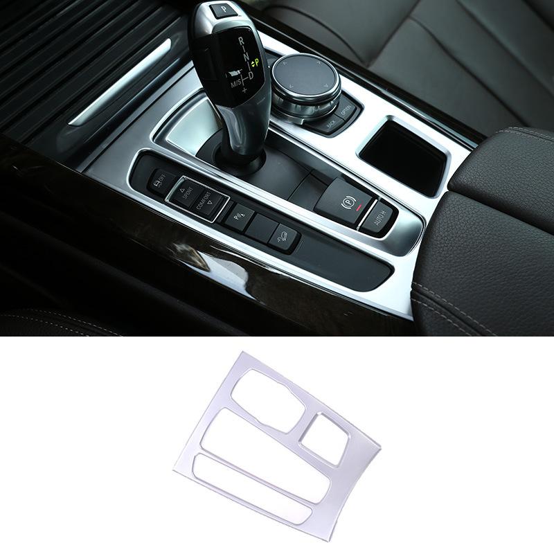 ABS центральная панель переключения передач автомобиля крышка рамки наклейки подходят для BMW X5 X6 F15 F16 2014-Авто интерьер